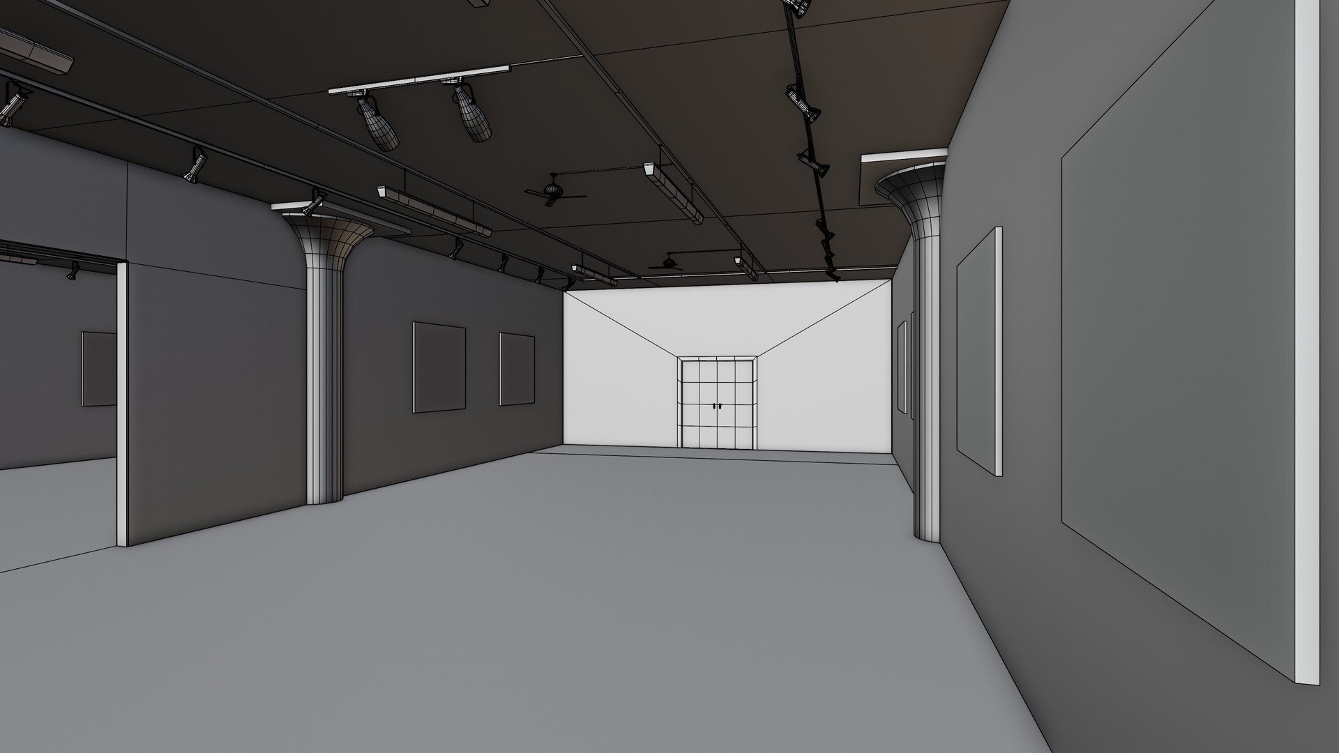 Art Museum Gallery Interior 10 3D Model - TurboSquid 1810651