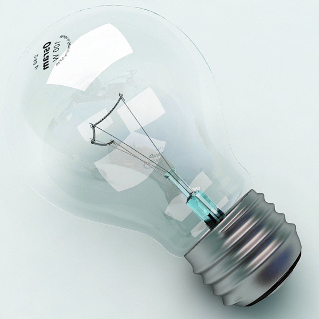 Obj Photorealistic Light Bulb