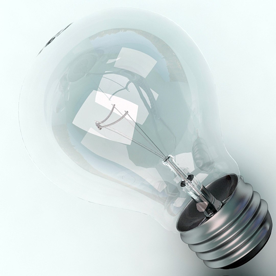 Obj Photorealistic Light Bulb