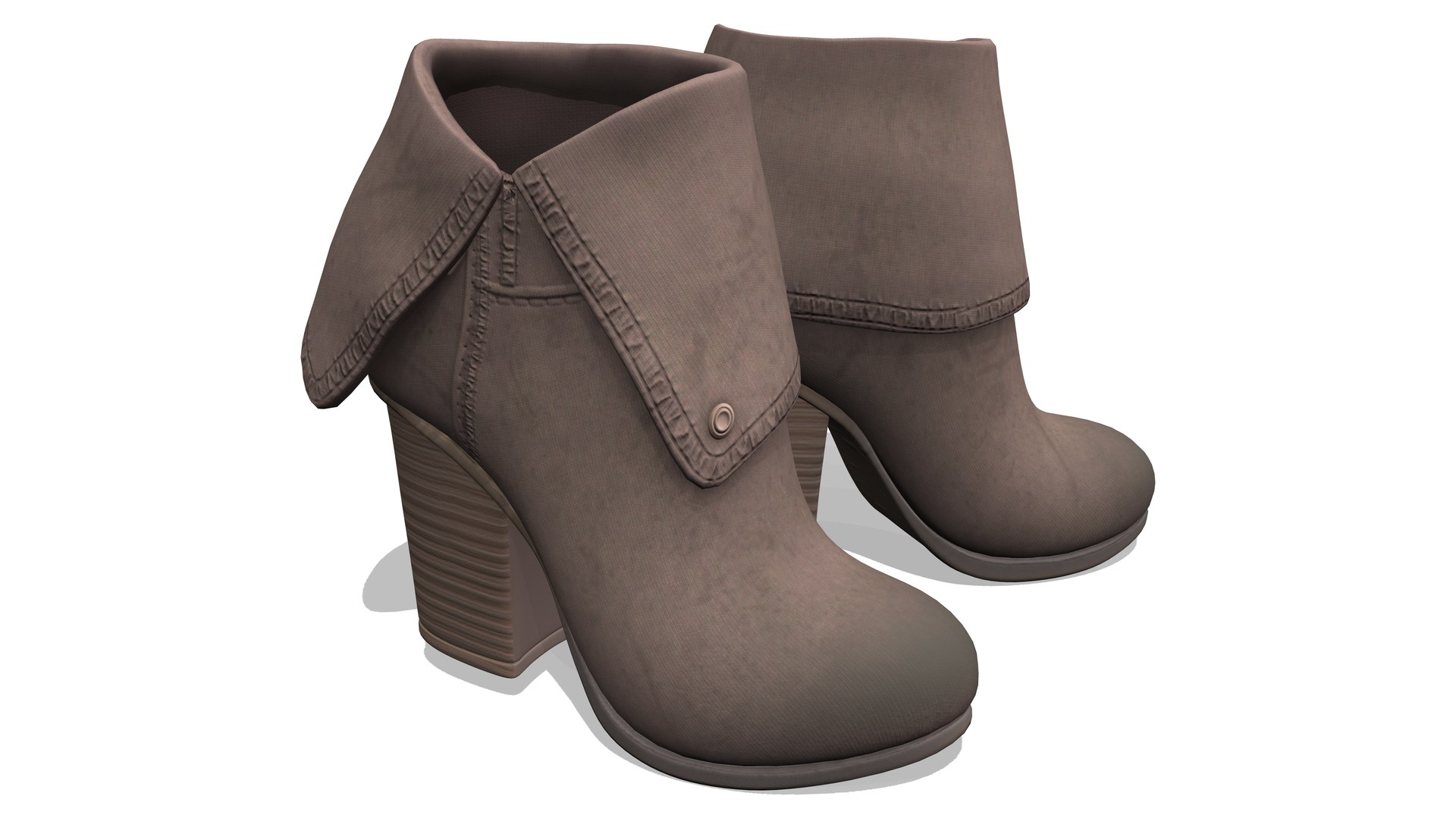 Fold over ankle store boots