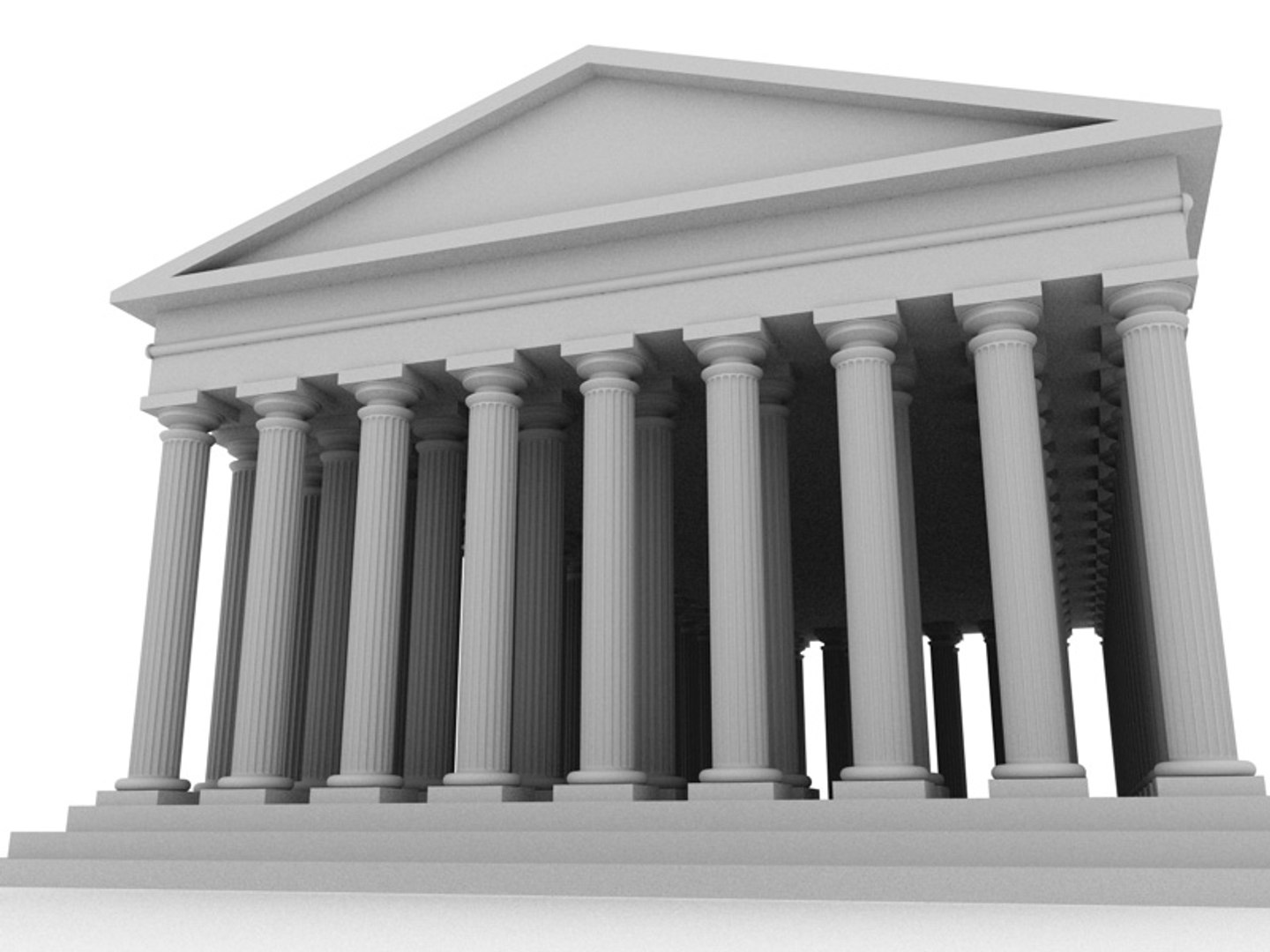 3d Model Acropolis Athen Constructed