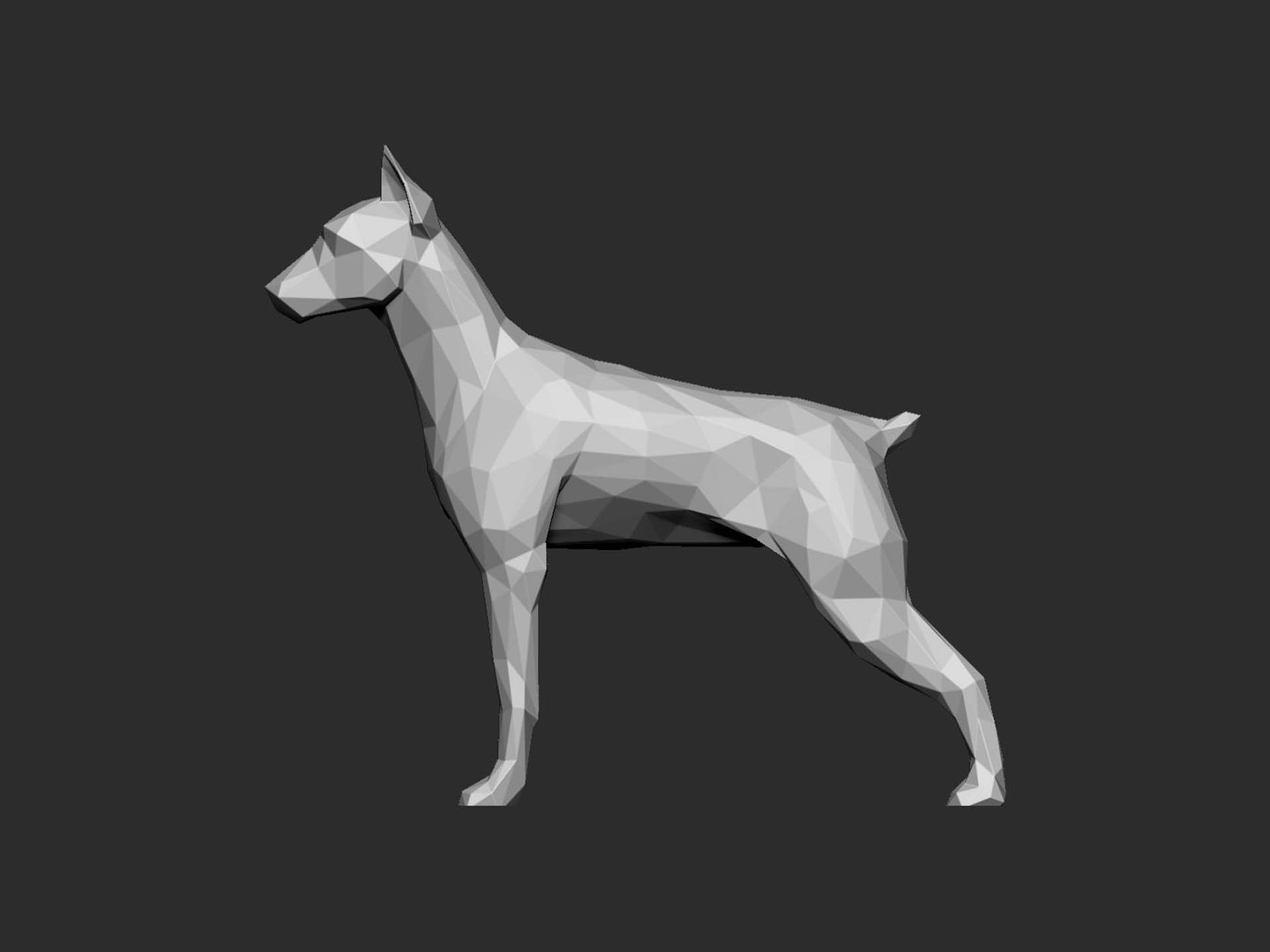 Mini Doberman Model - TurboSquid 1974659