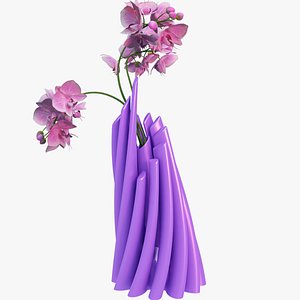 Twisted Cylindrical Flower Vase 3D Printing