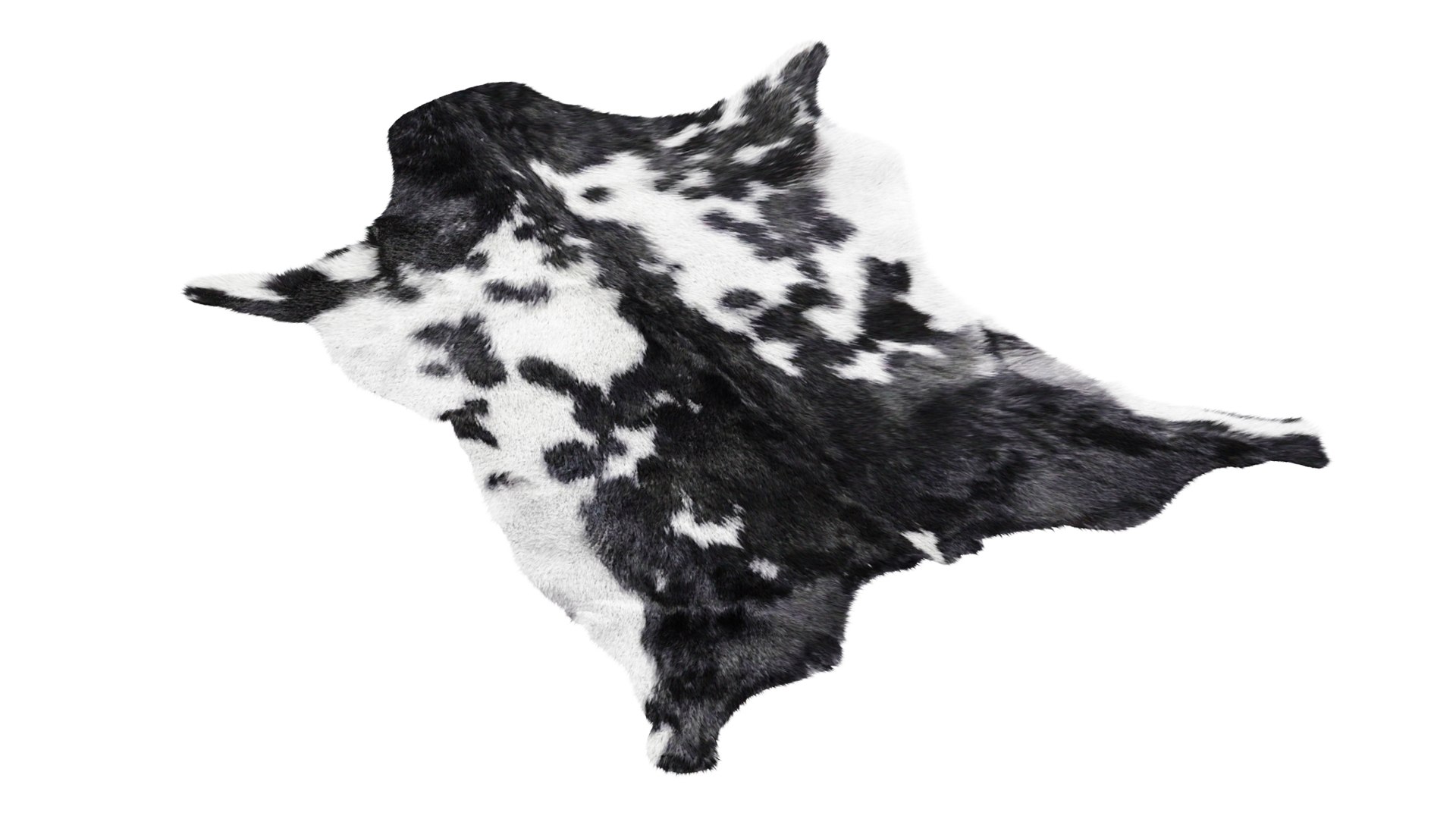Goatskin Cowhide Rug A27546 Model - TurboSquid 2326485