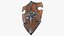 3D model Medieval Shield And Axe  8K PBR Textures