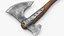 3D model Medieval Shield And Axe  8K PBR Textures