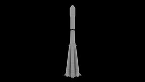 Soyuz Like Rocket 3D model
