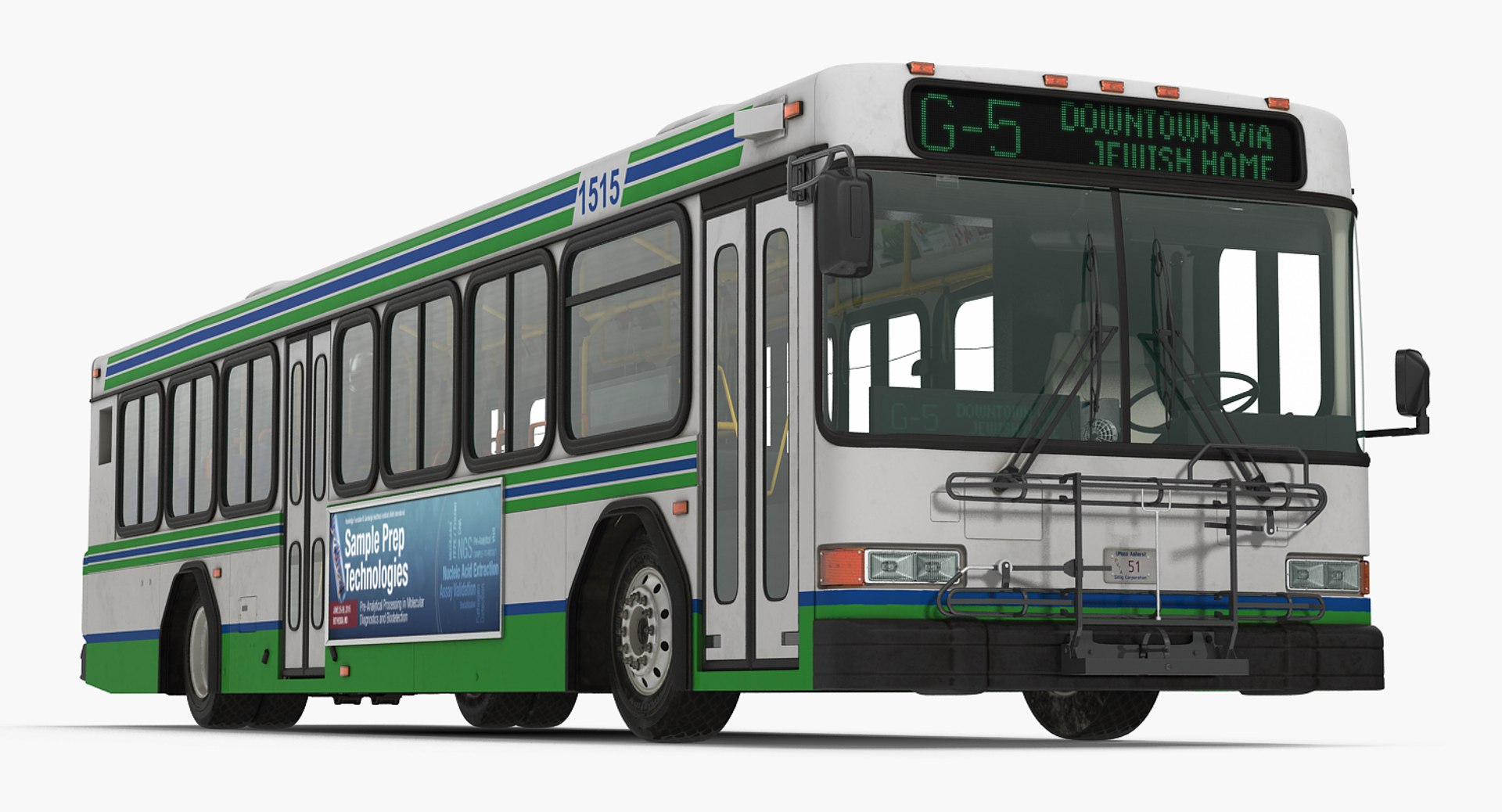 Gillig Low Floor Advantage Bus 3D model preview