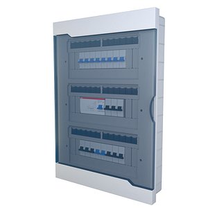 electrical fuse box 3D