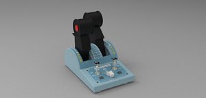 3D thrustmaster a320 throttle quadrant model