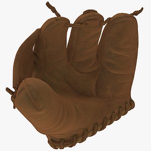 vintage baseball glove generic 3D model