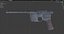 German Pistol Game-Ready Low-poly 3d model