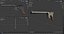 German Pistol Game-Ready Low-poly 3d model