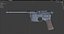 German Pistol Game-Ready Low-poly 3d model