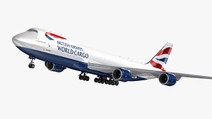 Boeing 747-8F British Airways World Cargo 3D model