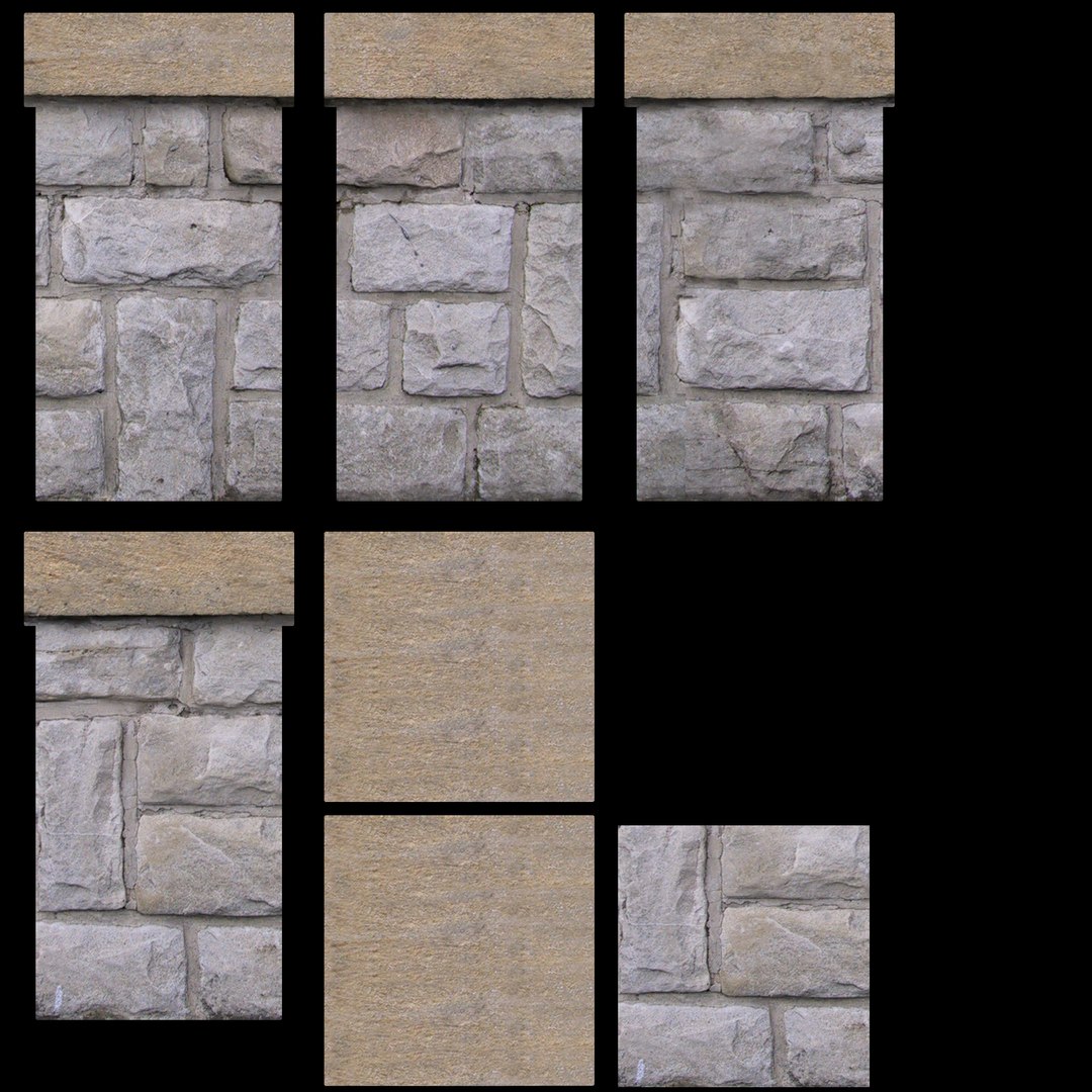 stone railing 1 3d model