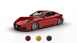 Maserati GranTurismo Trofeo 2023 3d model 3D model