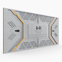 Sci-Fi Power Grid Hatch A-41 White
