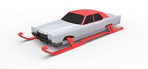 Car of Santa Scale 1 to 25
