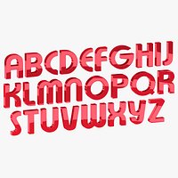 Font Alphabet Rigged
