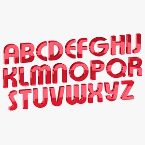 Font Alphabet Rigged