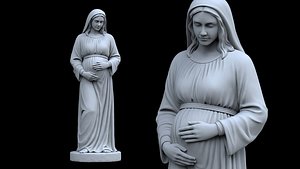 pregnant mary 3d print model