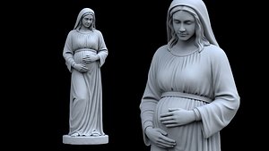 pregnant mary 3d print