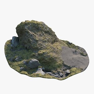 3D Icelandic Boulder eewe model