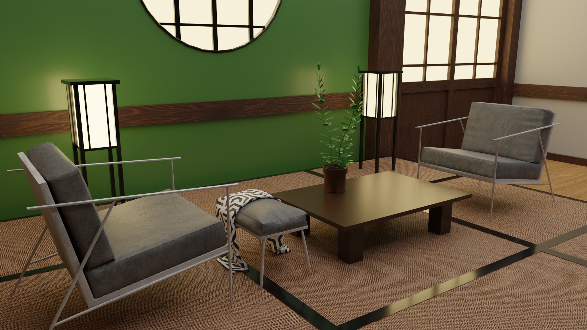 Japanese Living Room Sims 4 Cc