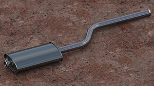 3D model Intermediate muffler