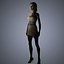 Modelo 3D del personaje Alexa Chung de baja poli