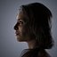 Modelo 3D del personaje Alexa Chung de baja poli