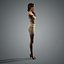 Modelo 3D del personaje Alexa Chung de baja poli