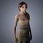 Modelo 3D del personaje Alexa Chung de baja poli