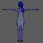 Modelo 3D del personaje Alexa Chung de baja poli