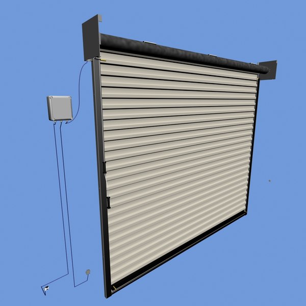 3ds max garage roller shutter