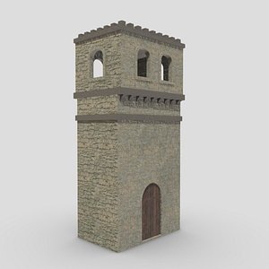 3D Medieval Castle Module 06 Low Poly PBR Realistic