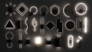 3D Wall Lamp 3D Model Pack model