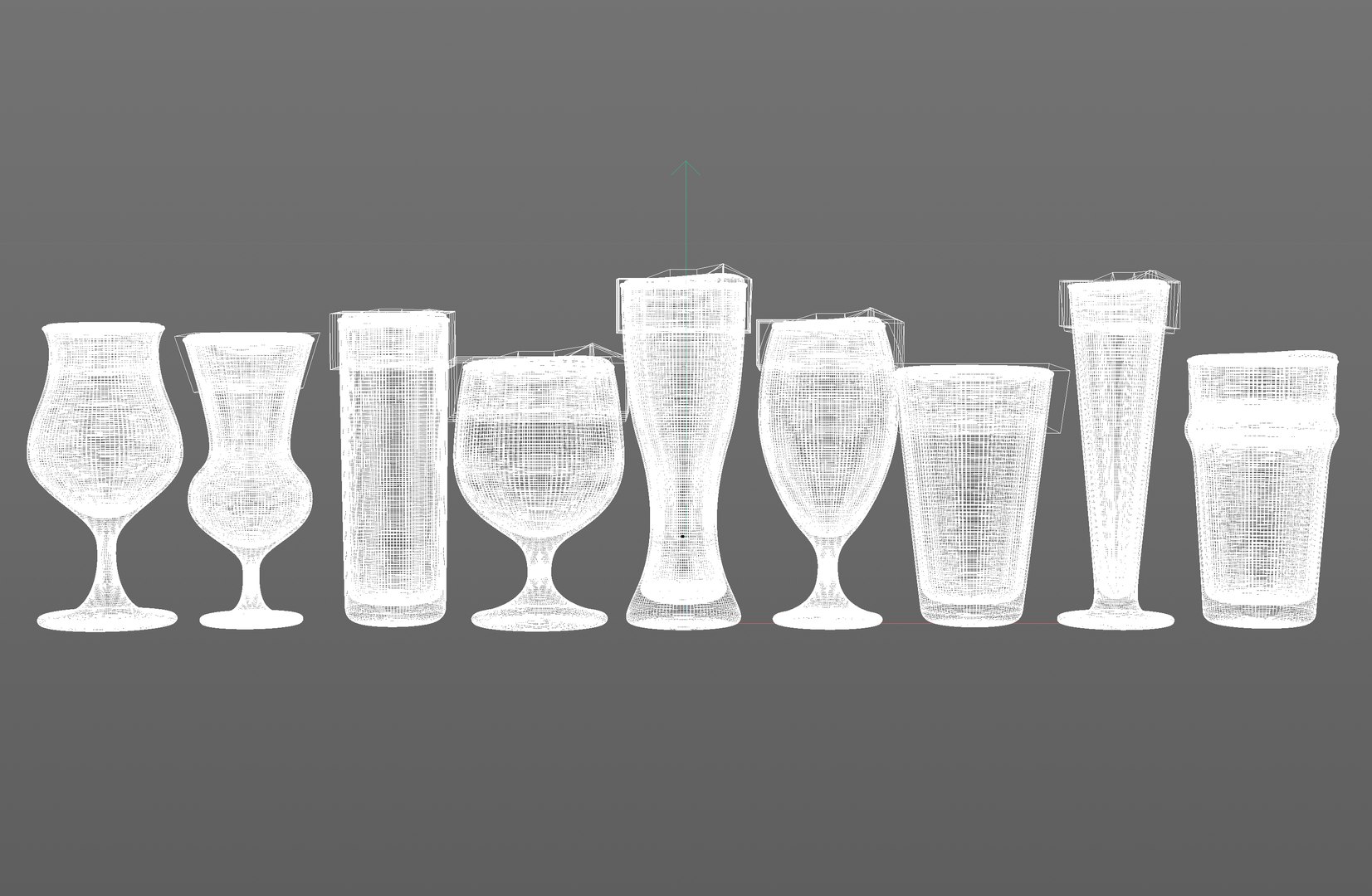 Shaped Pint Beer Model - TurboSquid 1606039