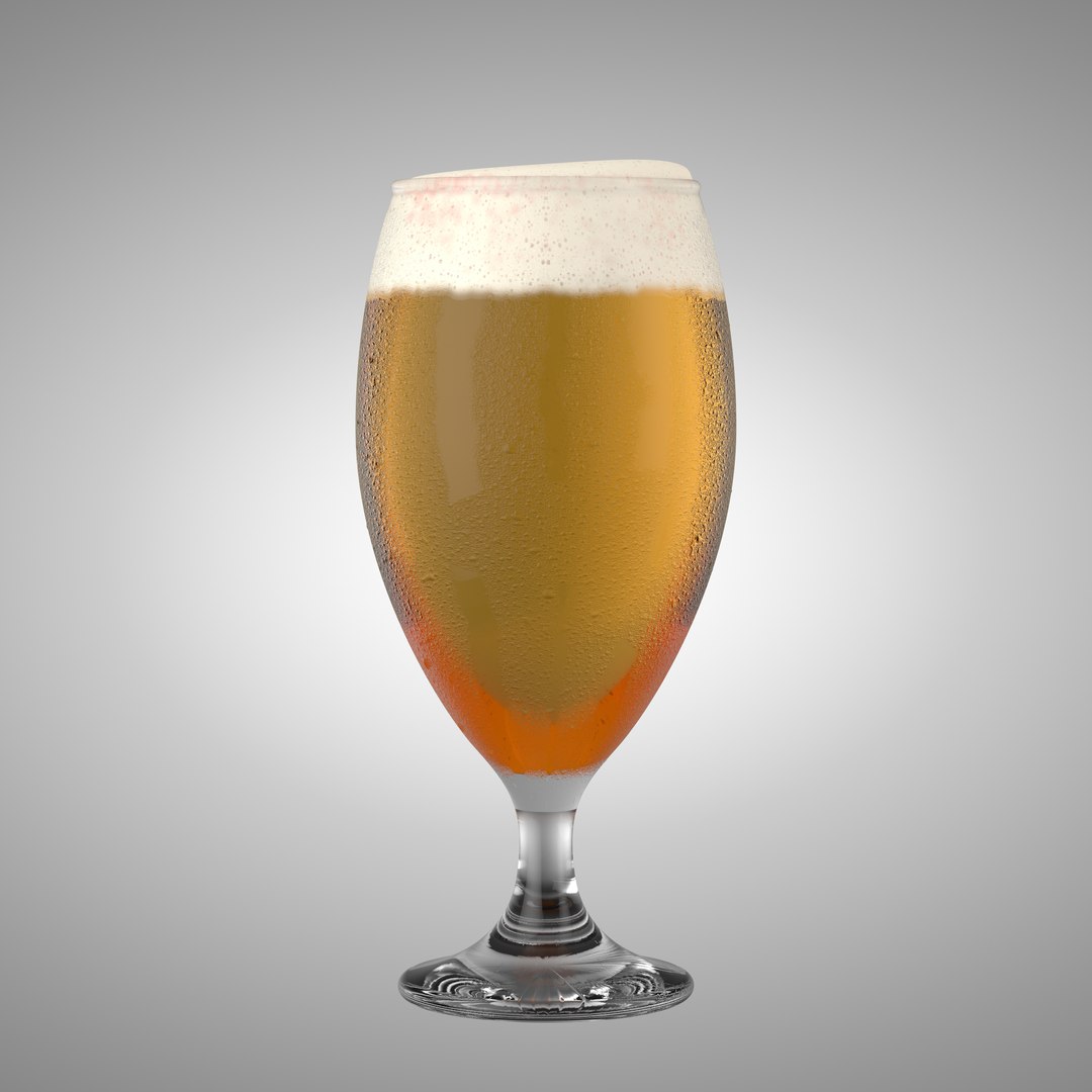Shaped Pint Beer Model - TurboSquid 1606039