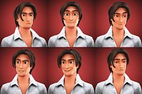 Stylized Cartoon Boy character rigged