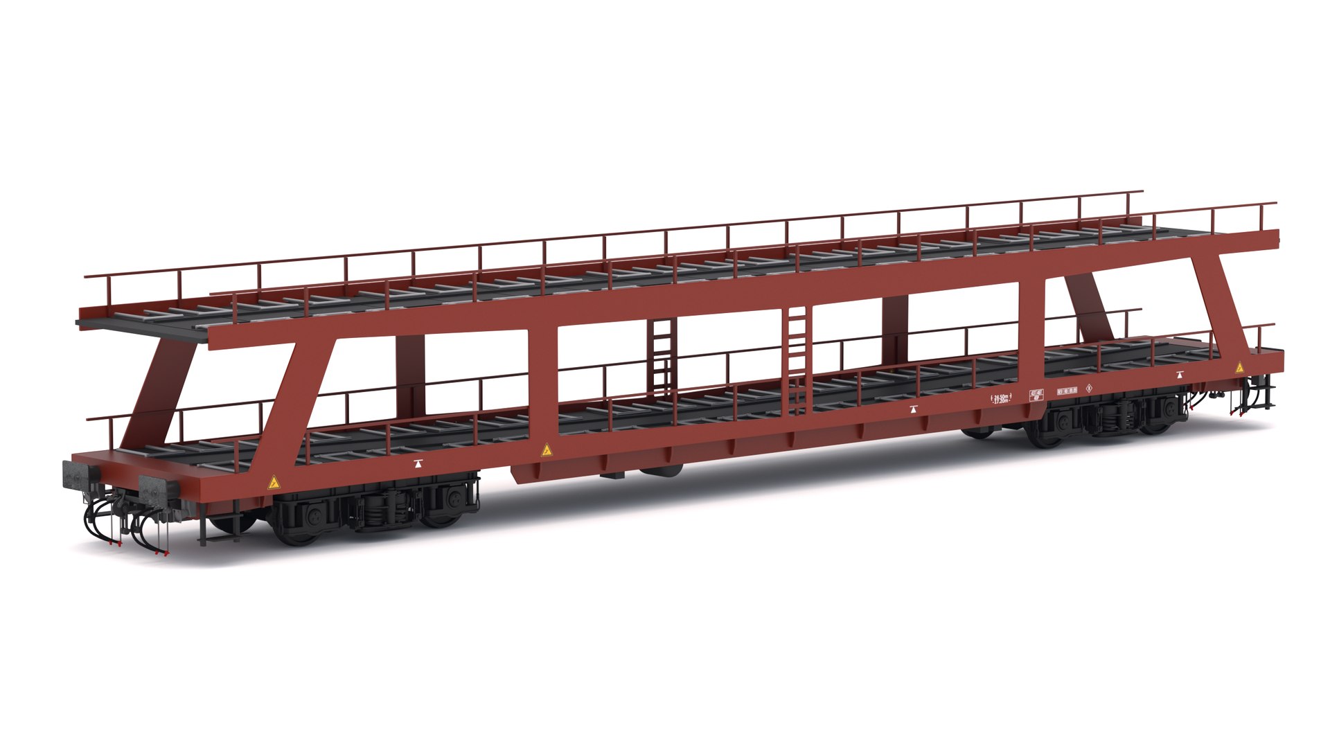 3D Model Autorack Car Transporter - TurboSquid 2319429