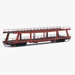 3D model Autorack Car Transporter