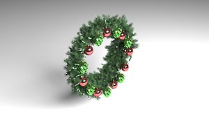 3D Fir Wreath model
