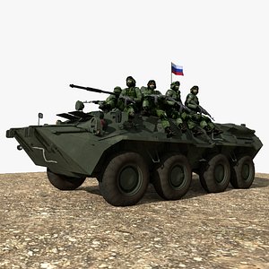 3D Russian BTR model