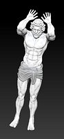 Rome atlant man statue