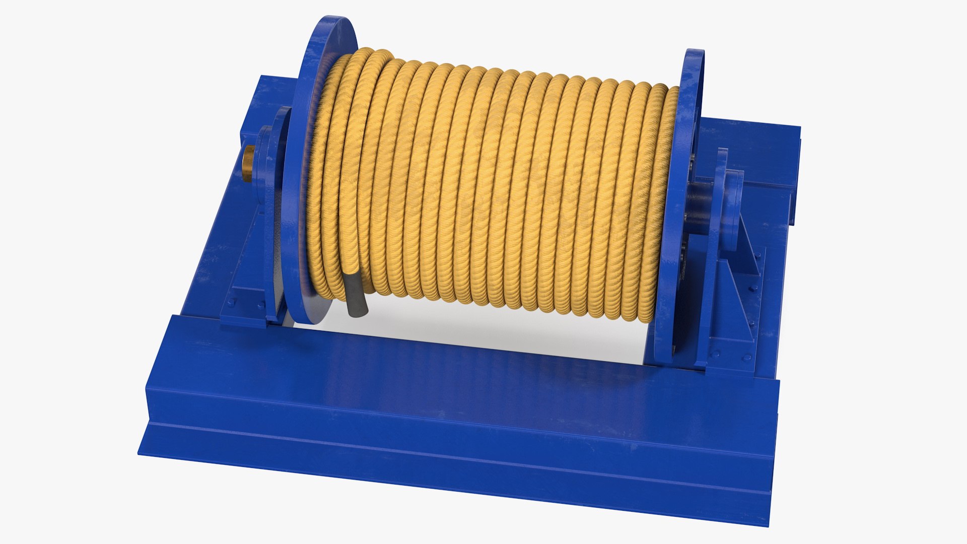 Winch wire rope drum model TurboSquid 1624032