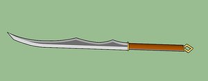 3D weapon sword cimitarra model