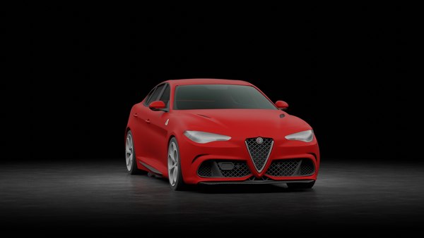 3D Alfa-Romeo Giulia Quadrifoglio 2016 model