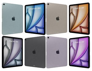 Apple iPad Air M4 11 inch 2026 All Colors 3D model